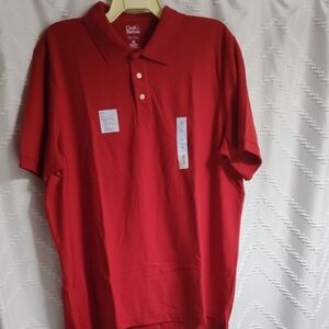 Croft & Barrow Red Polo Shirt Vibrant Casual Style Size XXL